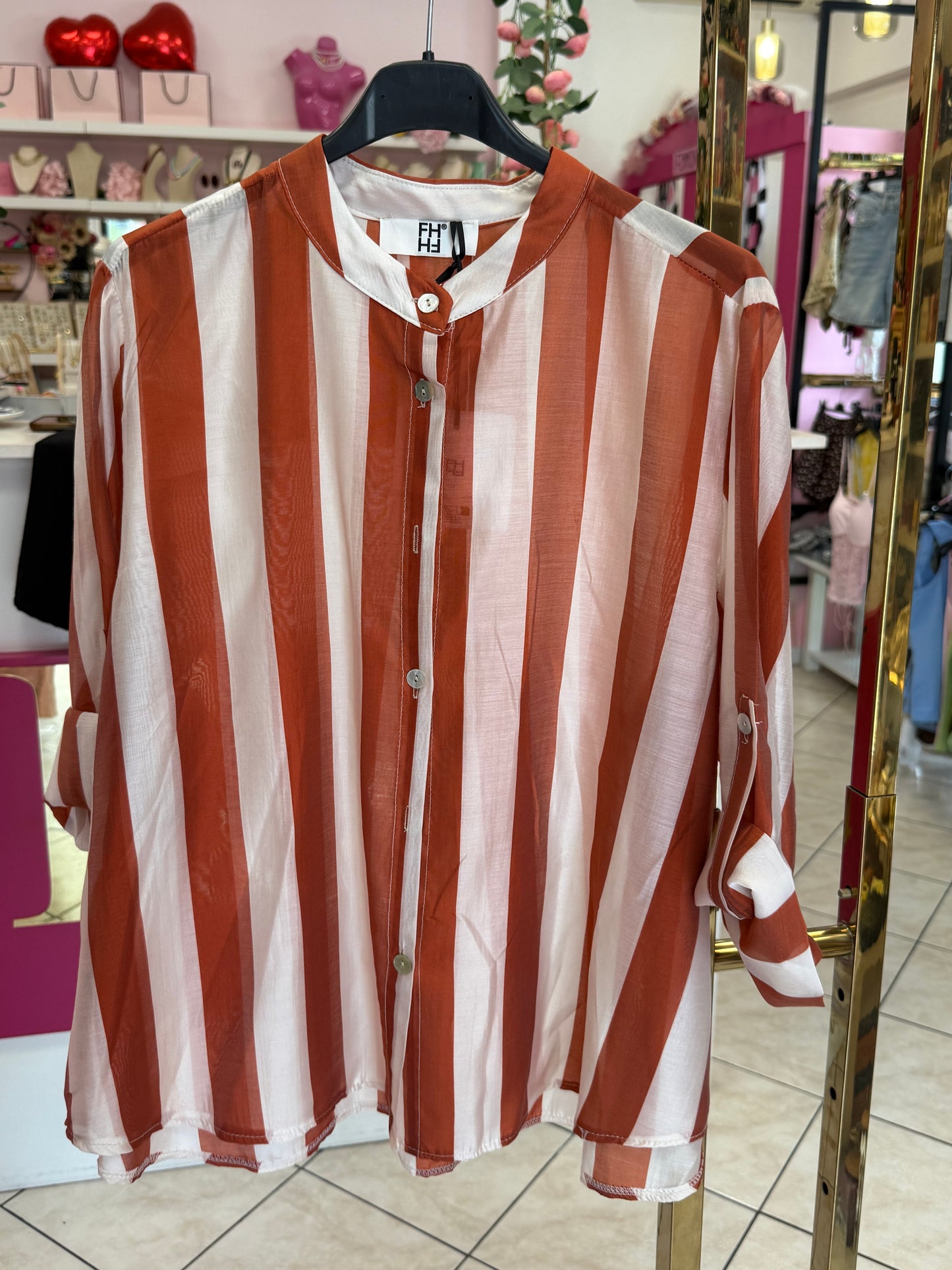 CAMICIA RIGHE 🧡