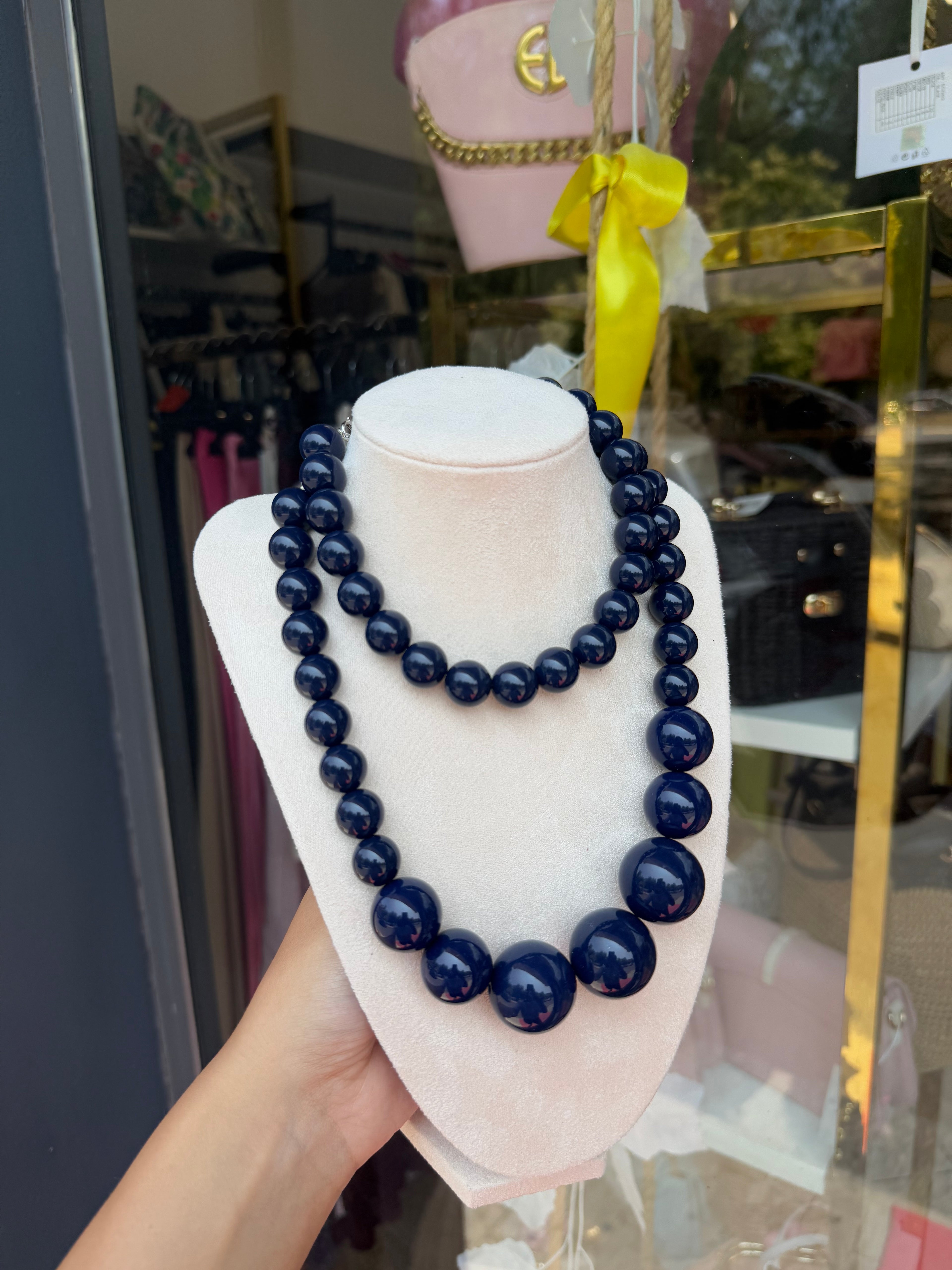 COLLANA PERLONA BLU ✨