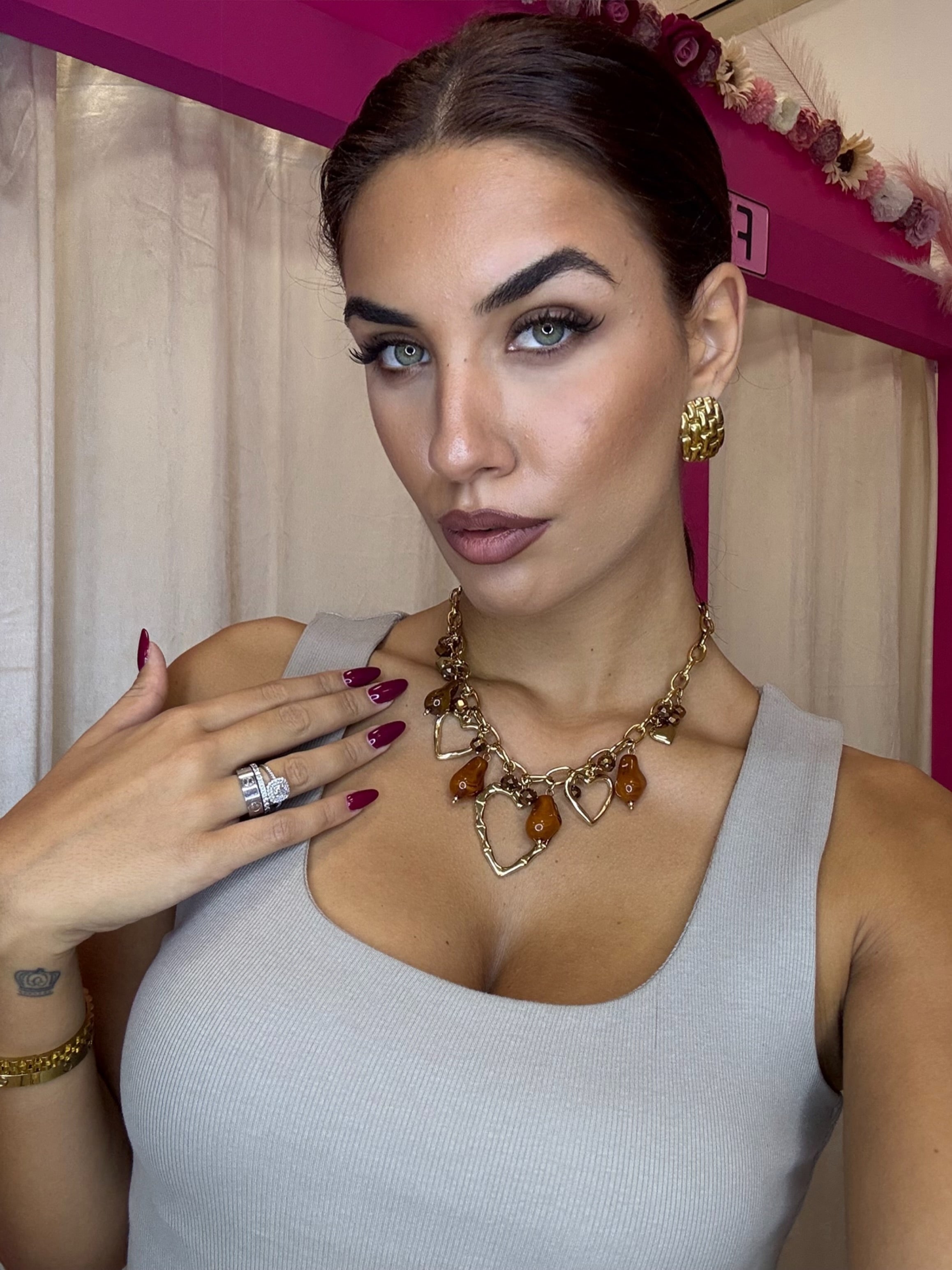 COLLANA CUORE AMBRA ✨