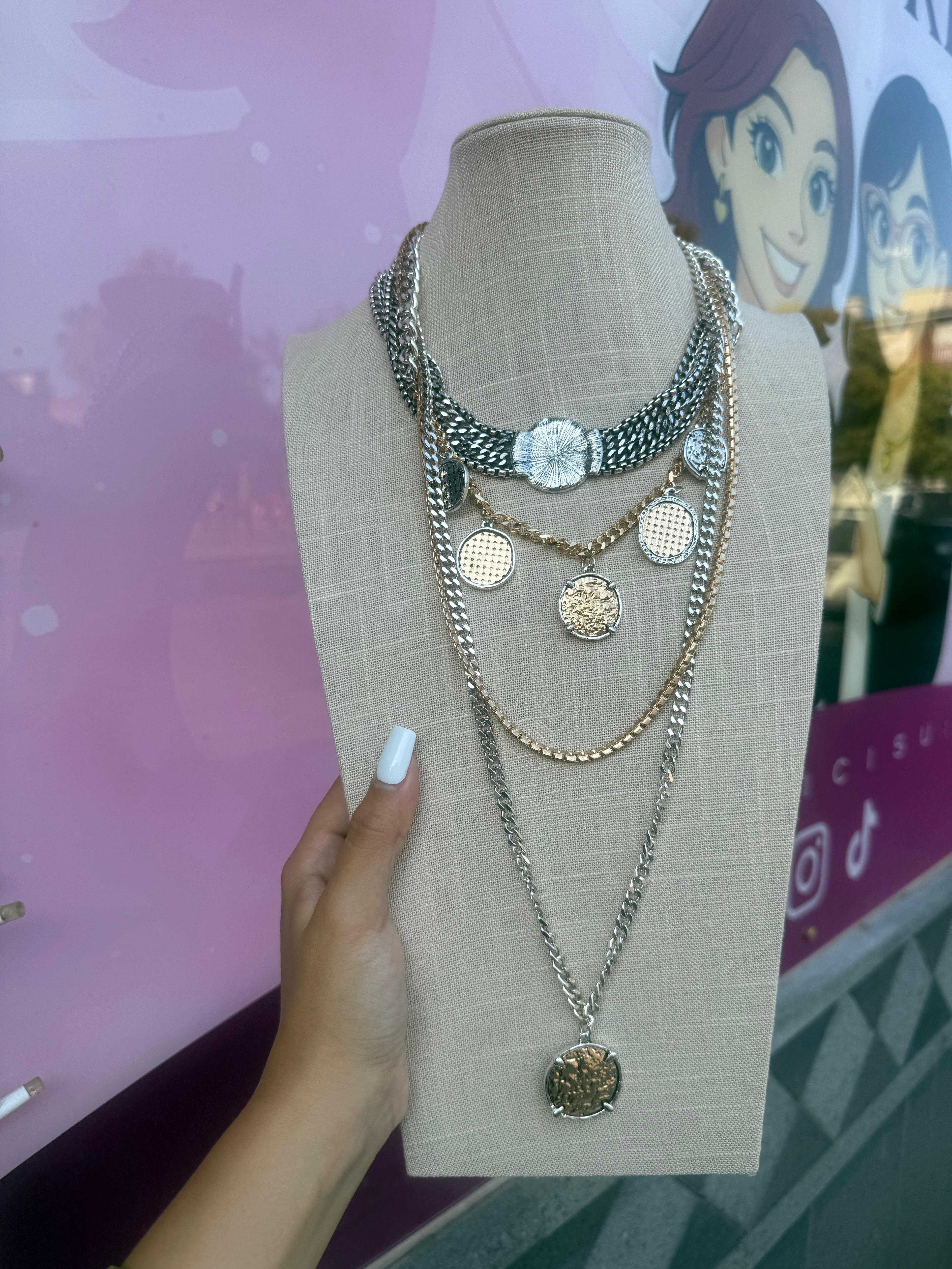 COLLANA MEDAGLIETTE