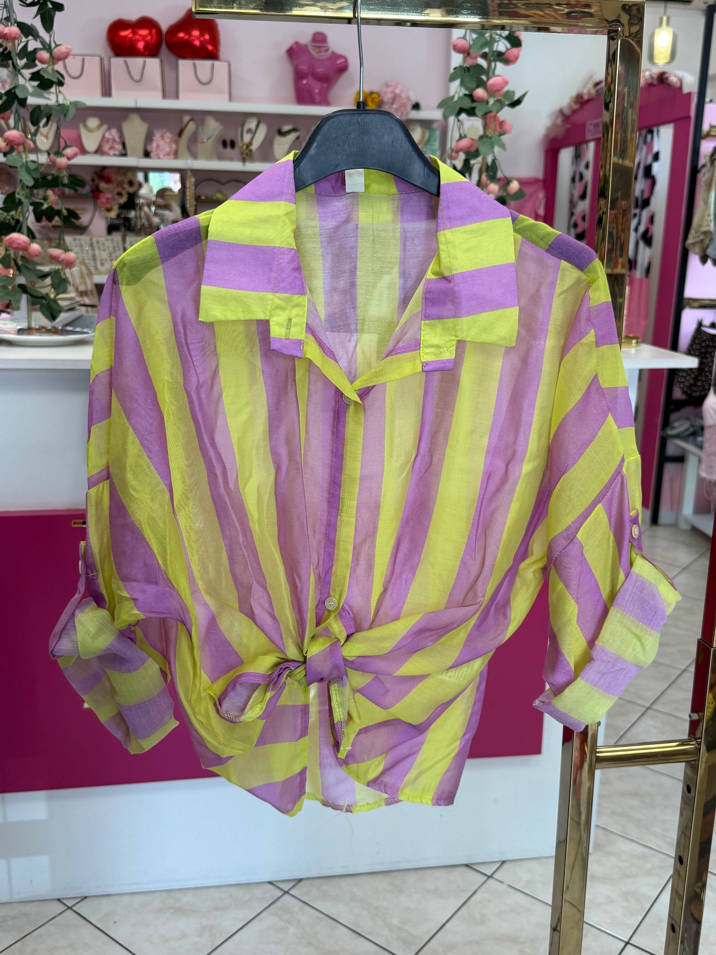CAMICIA RIGHE 💚