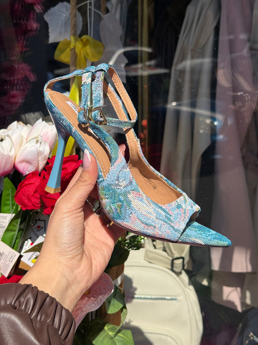 TACCO AZZURRO FIORI ✨