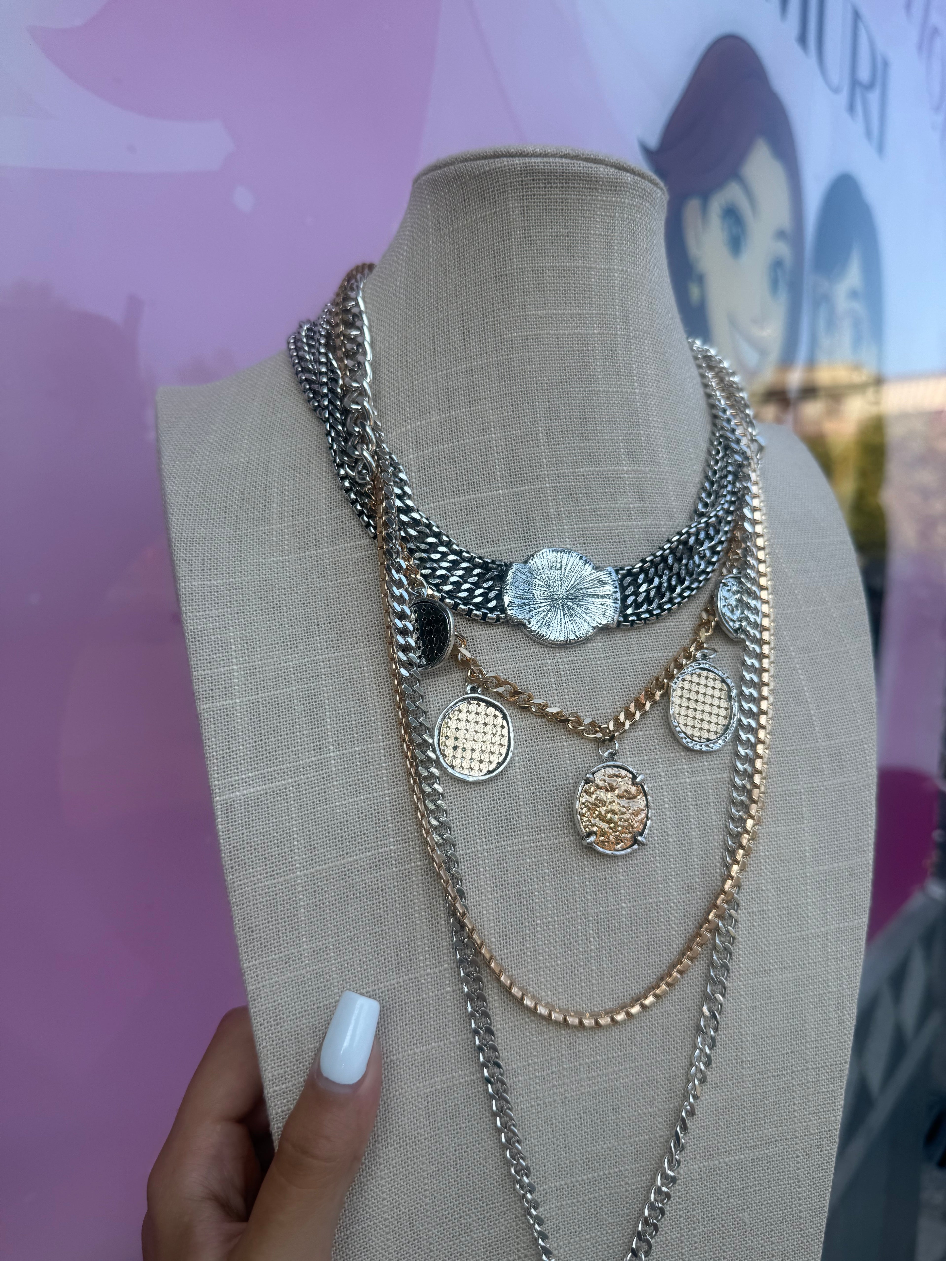 COLLANA MEDAGLIETTE
