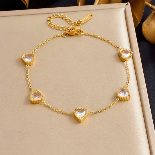 BRACCIALE CUORE BIANCO 🤍