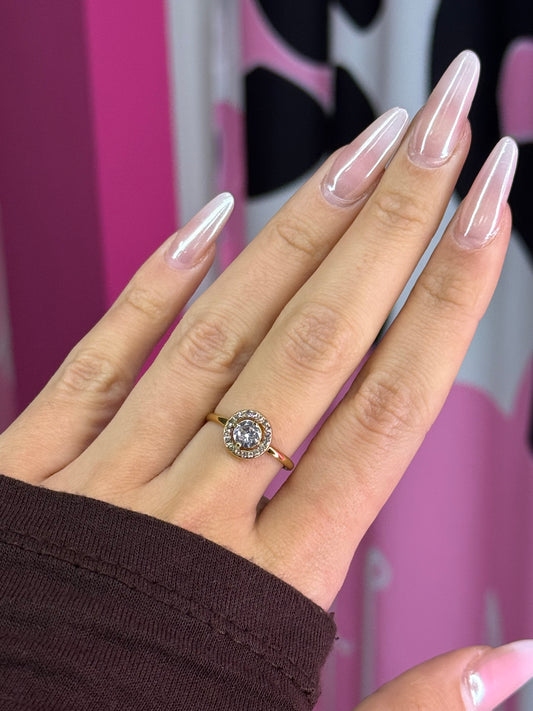 ANELLO SOLITARIO TONDO ✨