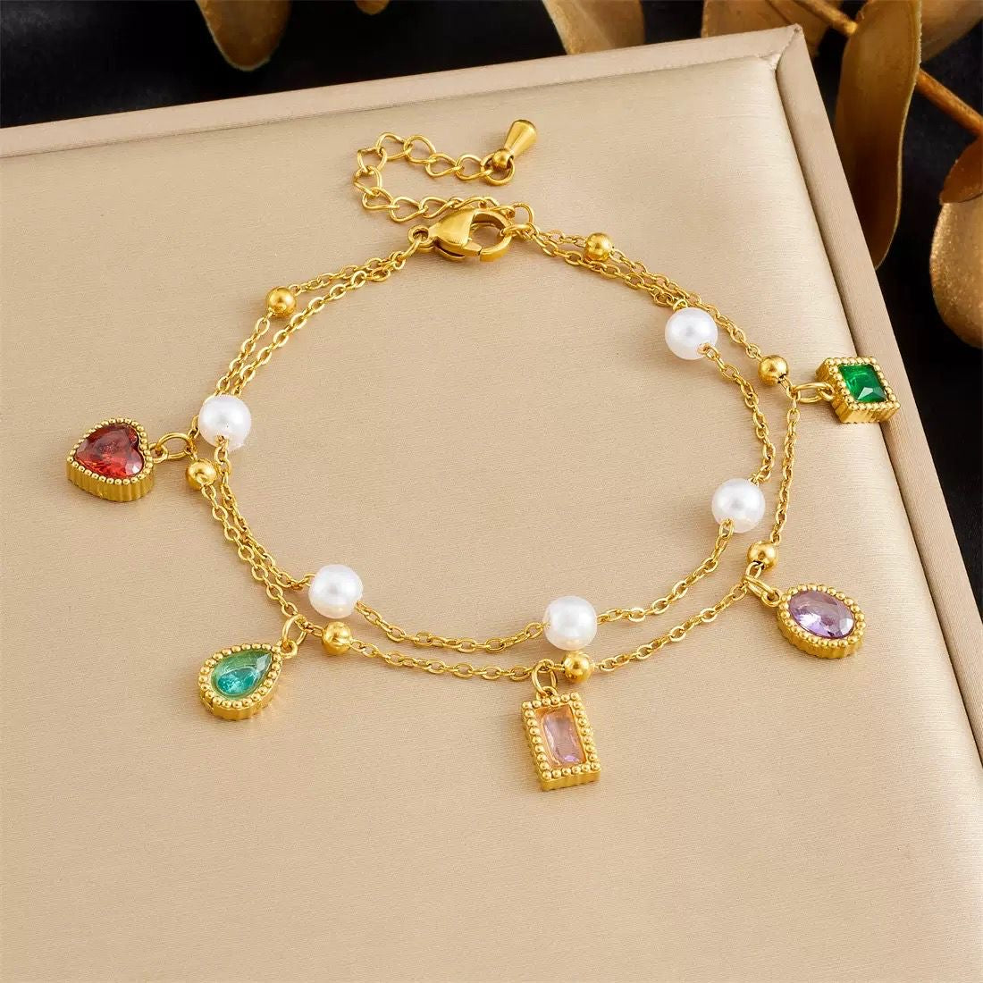 BRACCIALE DOPPIA PERLA ✨