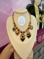 COLLANA CUORE AMBRA 🤎