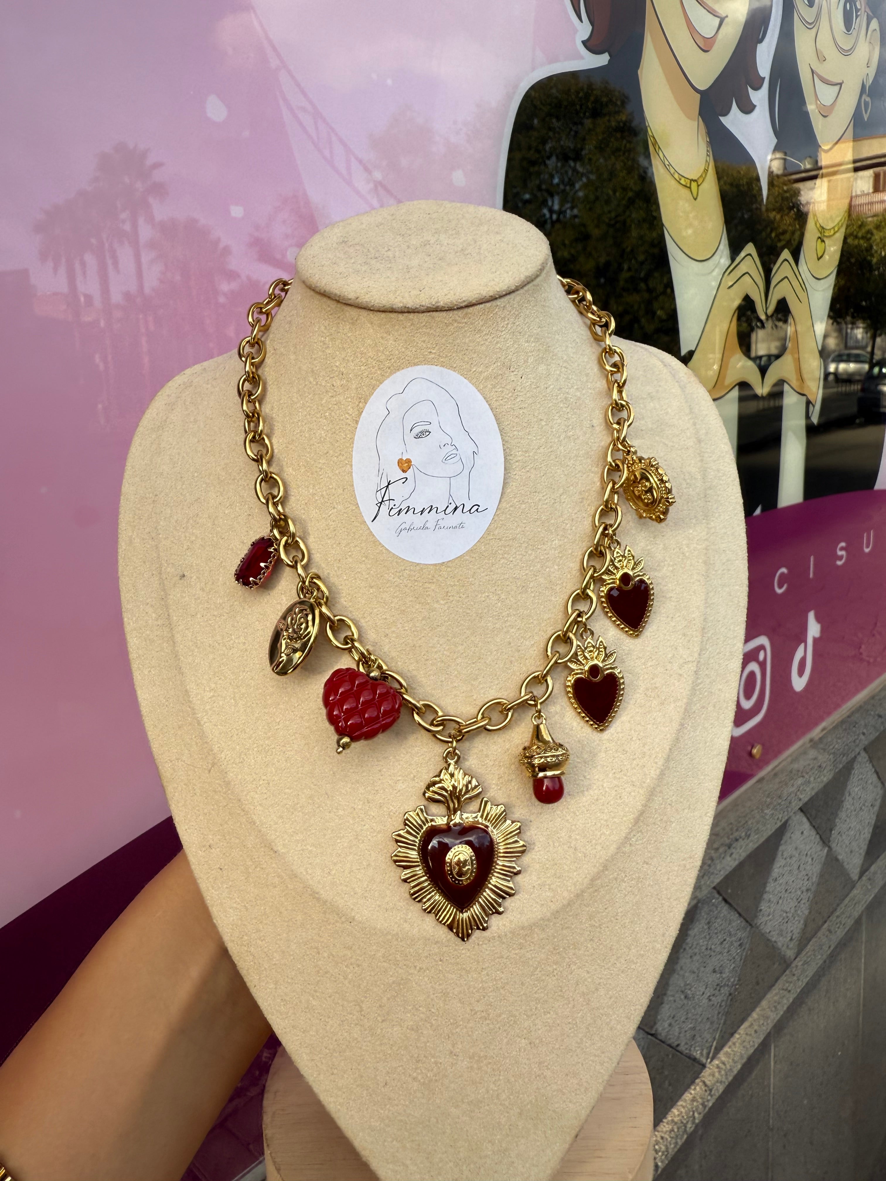 COLLANA CUORE ROSSO ✨